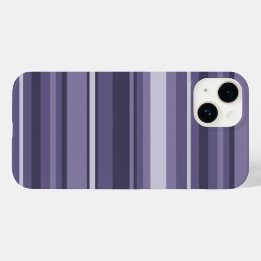 Heather paarse strepen Case-Mate iPhone case (Achterkant (horizontaal))