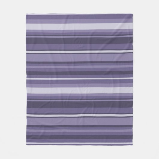 Heather paarse strepen fleece deken (Voorkant)