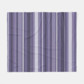 Heather paarse strepen fleece deken (Voorkant (Horizontaal))