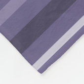 Heather paarse strepen fleece deken (Hoek)