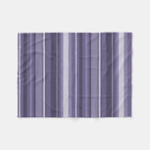 Heather paarse strepen fleece deken (Voorkant (Horizontaal))