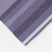 Heather paarse strepen fleece deken (Hoek)