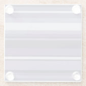 Heather paarse strepen glazen onderzetter (Achterkant)