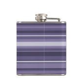 Heather paarse strepen heupfles (Achterkant)