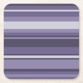 Heather paarse strepen kartonnen onderzetters (Voorkant)