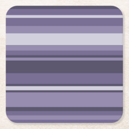 Heather paarse strepen kartonnen onderzetters