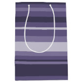 Heather paarse strepen medium cadeauzakje (Voorkant)