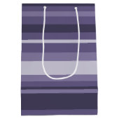 Heather paarse strepen medium cadeauzakje (Achterkant)