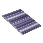 Heather paarse strepen notitieboek (Rechterzijde)