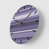 Heather paarse strepen ronde klok (Hoek)