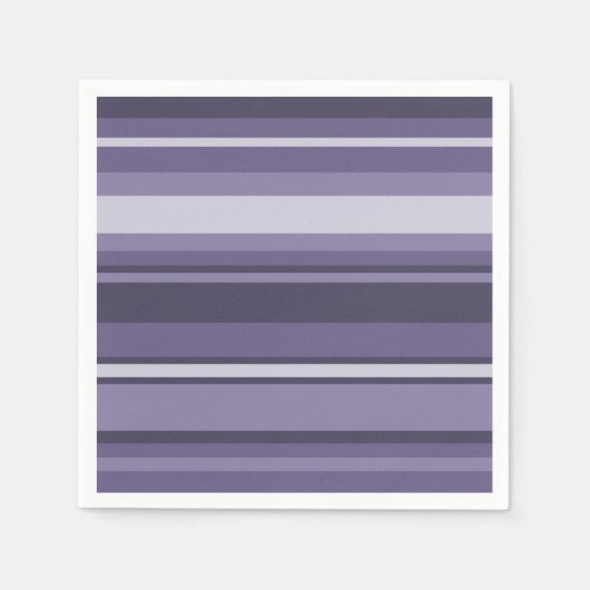 Heather paarse strepen servet (Voorkant)