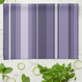 Heather paarse strepen theedoek (Gevouwen)