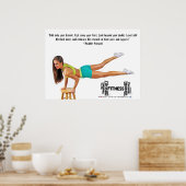 Heather Prescott Fitness Poster (Keuken)