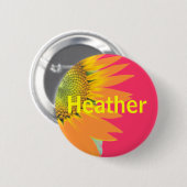 Heather Ronde Button 5,7 Cm (Voorkant /achterkant)