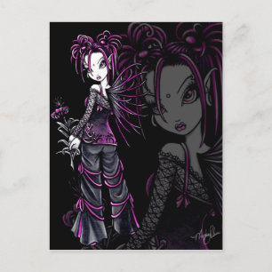 "Heather" Roze Valentijnsdag — Fairy Postc Feestdagenkaart