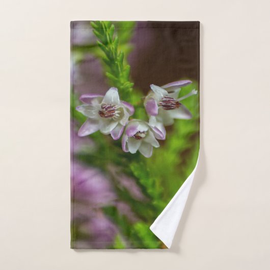 Heather Spring flower evergreen bloom paars wit Bad Handdoek (Handdoek)