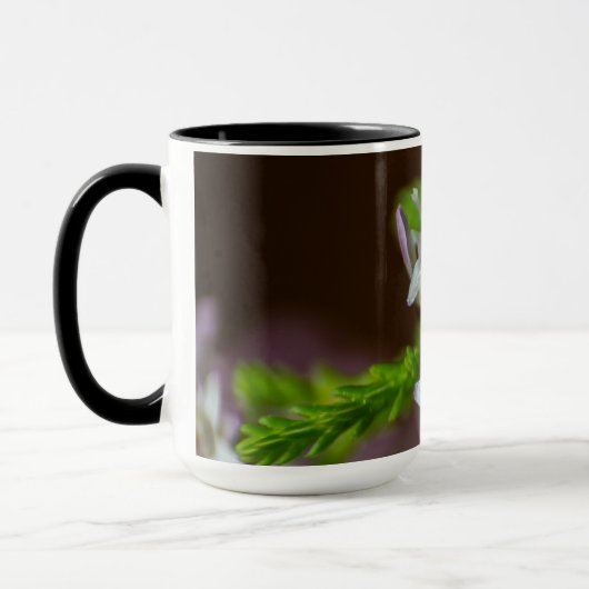 Heather Spring flower evergreen bloom paars wit Mok (Links)