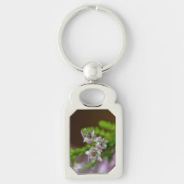 Heather Spring flower evergreen bloom paars wit Sleutelhanger