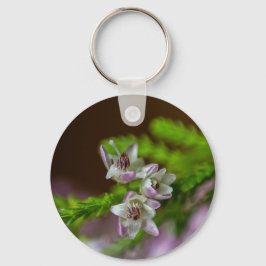 Heather Spring flower evergreen bloom paars wit Sleutelhanger
