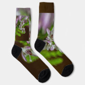 Heather Spring flower evergreen bloom paars wit Sokken (Rechts)