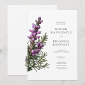 Heather Uitnodiging (Voorkant / Achterkant)