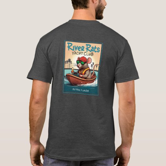 Heathered Charcoal Grey T-shirt (Achterkant)