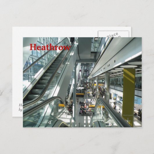 Heathrow Briefkaart (Voorkant / Achterkant)
