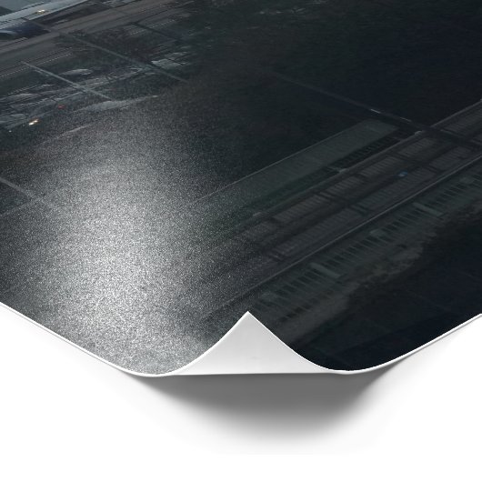 Heathrow Takeoff At Sunset Foto Afdruk (Hoek)