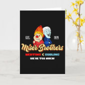 Heating And Cooling Brothers Christmas Retro Kaart (Gele Bloem)