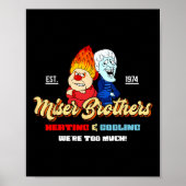 Heating And Cooling Brothers Christmas Retro  Poster (Voorkant)