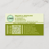 Heating & Cooling & Air Conditioning | Green HVAC Visitekaartje (Achterkant)