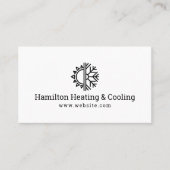 Heating & Cooling Business Card Visitekaartje (Voorkant)