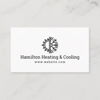 Heating & Cooling Business Card Visitekaartje