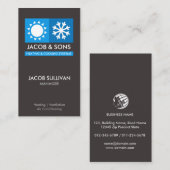 Heating Ventilation Air Conditioning Cooling Busin Visitekaartje (Voorkant / Achterkant)