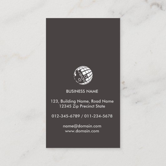 Heating Ventilation Air Conditioning Cooling Busin Visitekaartje (Achterkant)