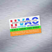 Heating, Ventilation & Air Conditioning - Pro HVAC Magnetisch Visitekaartje (Voorbeeld)