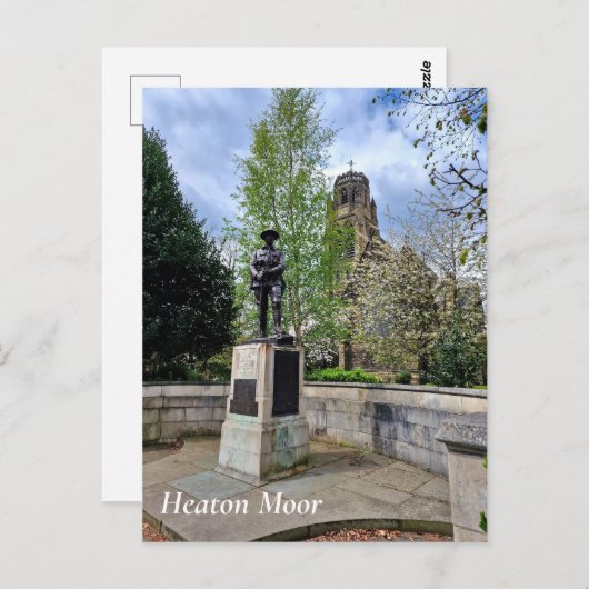 Heaton Moor Ansichtkaart Briefkaart (Voorkant / Achterkant)