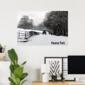 Heaton Park in het Poster Snow (Thuiskantoor)