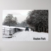 Heaton Park in het Poster Snow (Voorkant)