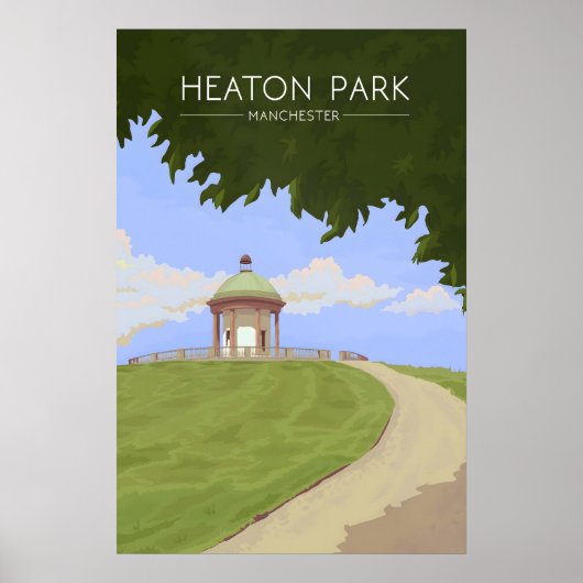 Heaton Park Manchester Reisposter Poster (Voorkant)