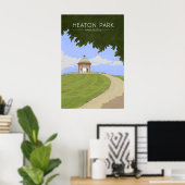 Heaton Park Manchester Reisposter Poster (Thuiskantoor)