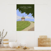 Heaton Park Manchester Reisposter Poster (Keuken)