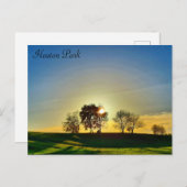 Heaton Park Sunset Briefkaart (Voorkant / Achterkant)