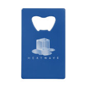 Heatwave flesopener creditkaart flessenopener (Voorkant)