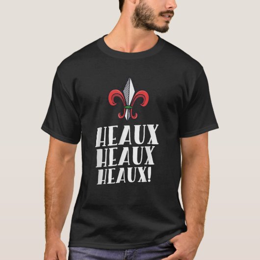 Heaux Heaux Cajun Kerstmis Louisiana Xmas N T-shirt (Voorkant)