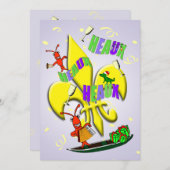 Heaux, Heaux, Heaux Cajun met kerstfeest Kaart (Voorkant / Achterkant)