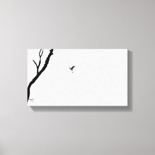 Heaven and Earth/Bird Flying to a Tree/ Zen Photo Canvas Afdruk (Voorkant)