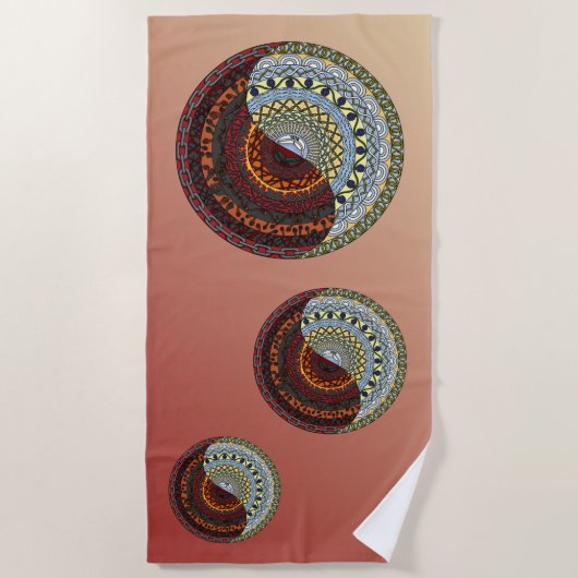 Heaven and Hell Beach Towel Strandlaken (Voorkant)