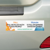 Heaven and Hell Car Decal 2 Bumpersticker (Op auto)