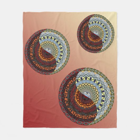 Heaven and Hell Fleece Blanket Deken (Voorkant)